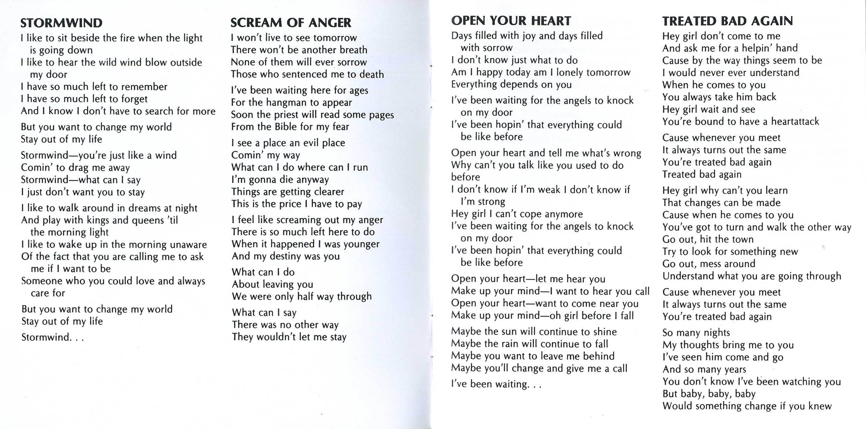 Europe  Wings Of Tomorrow : Booklet 1 JPN